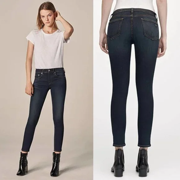 Rag & Bone High Rise Skinny Bedford Denim Jeans Women's Blue Size: 24 NWOT - Picture 11 of 11